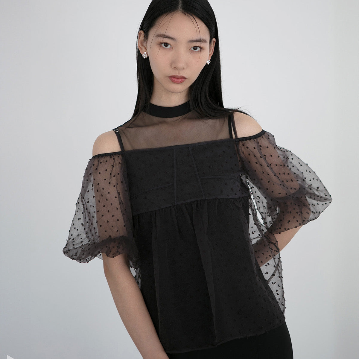 当日発送】 レースドットビスチェセットアップIラインドレス 