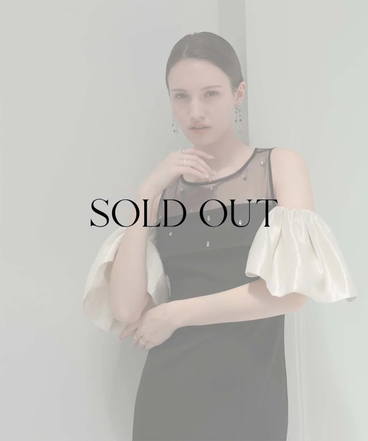 【LEJA LUXE】2WAYフロントシアービジューIラインドレス