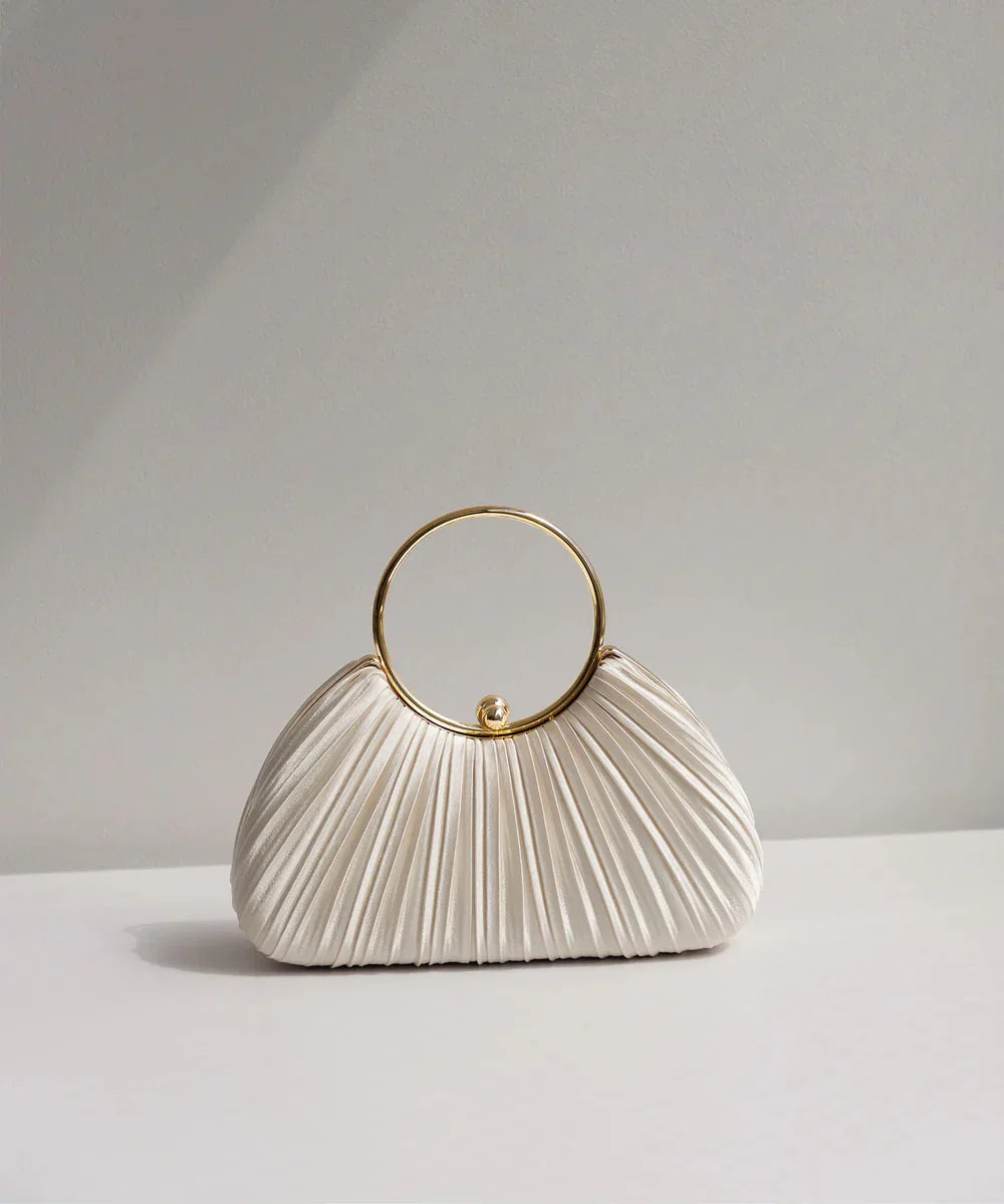 【当日発送】2WAYプリーツゴールドラインバッグ